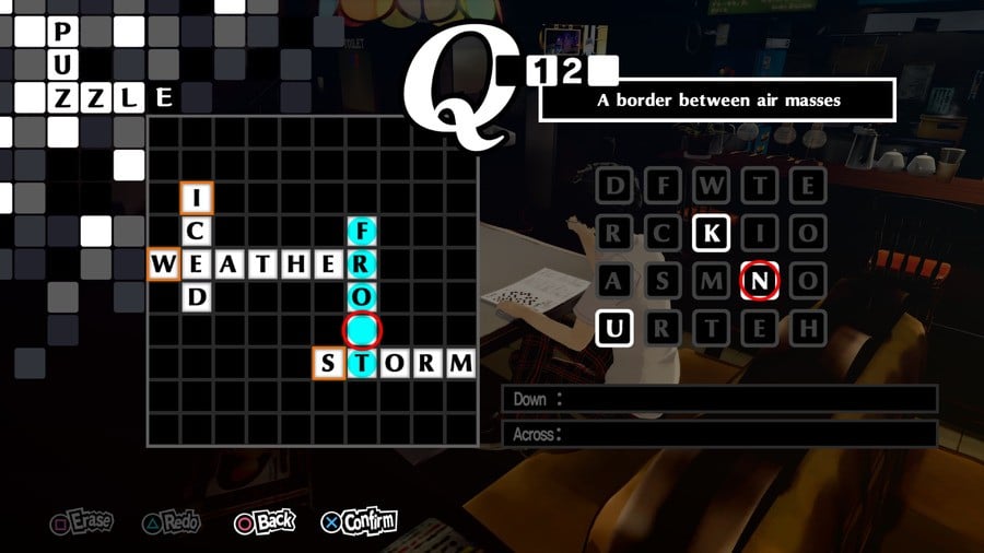 Persona 5 Royal Crossword 12 Answer