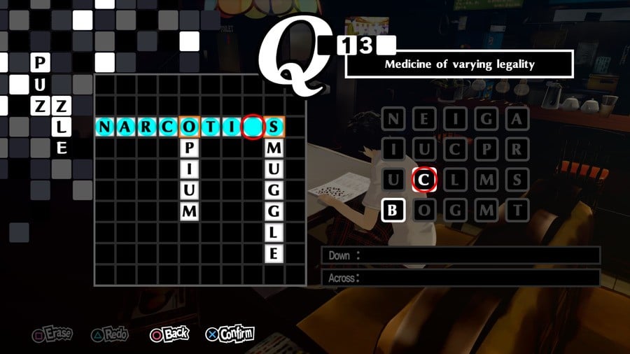 Persona 5 Royal Crossword 13 Answer