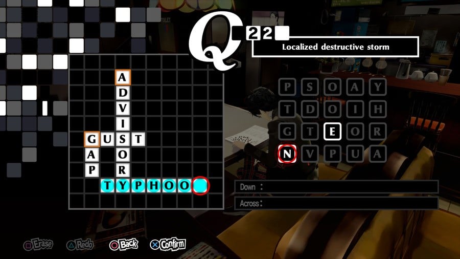 Persona 5 Royal Crossword 22 Answer