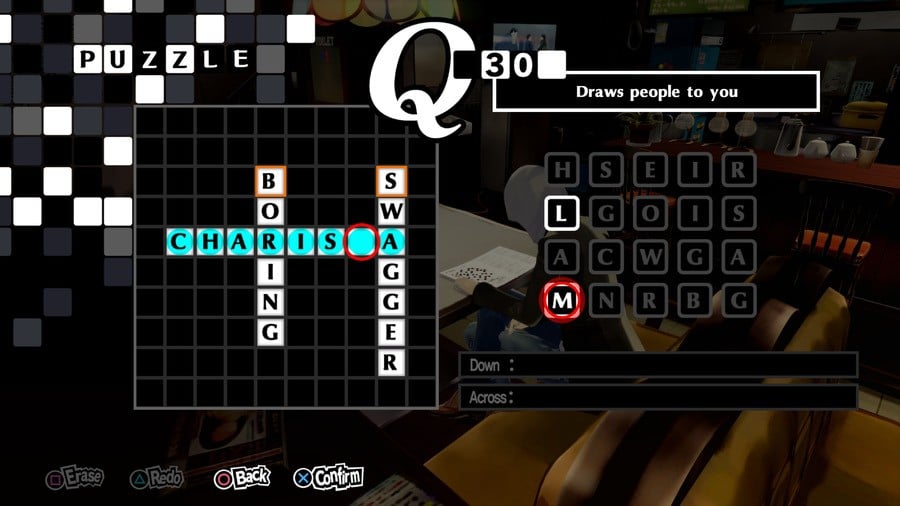 Persona 5 Royal Crossword 30 Answer